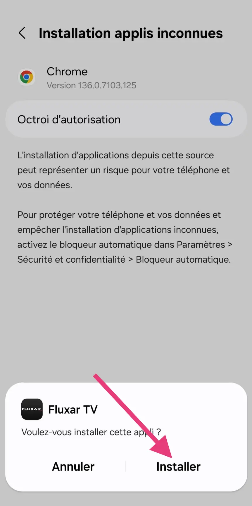 Installer l'application IRON TV MAX sur Android